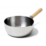 Yoshikawa 吉川 YH6751-YSK0021 16cm 不鏽鋼木製單柄雪平鍋